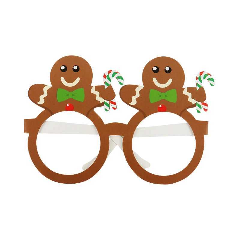 Sunglasses 9pcs Christmas Decorations Glasses Santa Claus Xmas Tree Elk Glasses Frame Xmas Party Photo Props Kids New Year Christmas Gifts H241213