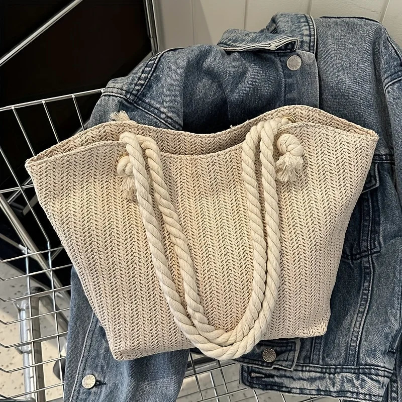 Large Capacity Beach Vacation Bag Pastoral Style Simple n Summer Handbag 28 reviews 49 All are from ve 241203