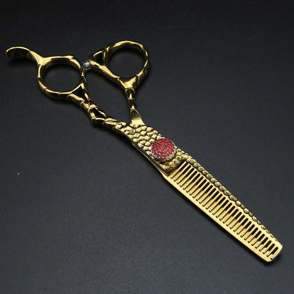 New Arrival Xuanfeng Forged Hair Scissors 6-inch Japanese 440C Steel Scissors and Thin Scissors Barber Z241213