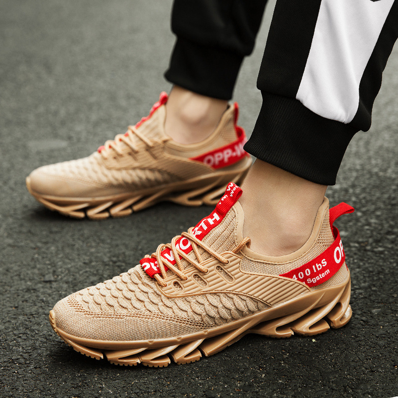 Men's shoes blade shoes new large size autumn flying mesh surface student sports leisure running shoes size 39-46