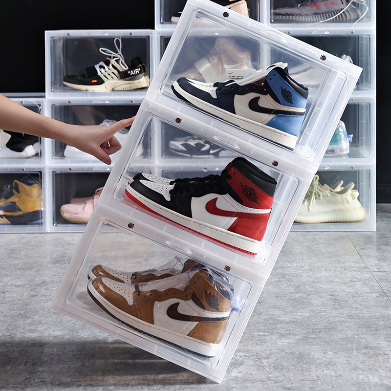 Versatile See-Through Shoe Container Spacious and Strong Design for Your Footwear Collection