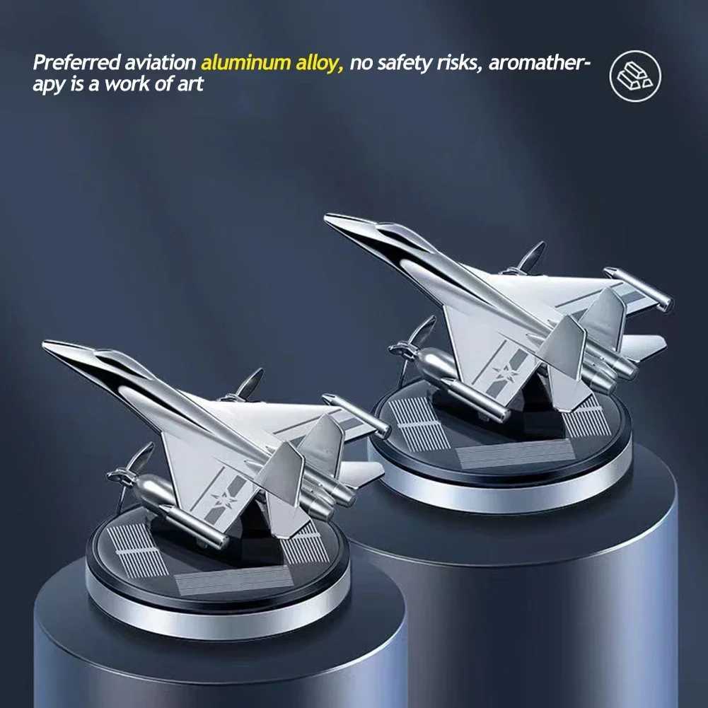 Solar Car Air ener Aircraft Rotating Aroma Perfume Car Diffuser Long-lasting Fragrance Car Interior DecorationsXJ241213