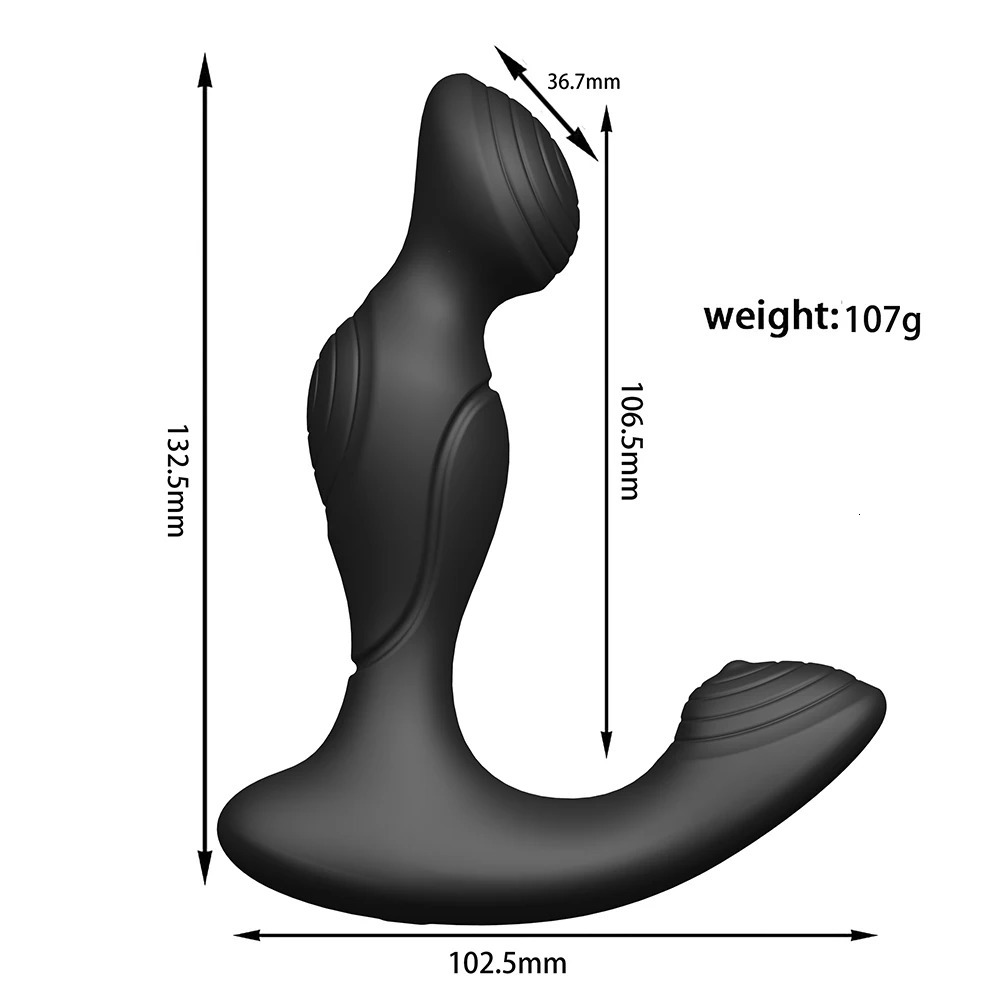 Wireless Control Anal Plug Vibrator Male Prostate Massager Ring Delay Ejaculation Butt Sex Toy For Men Masturbator 241213