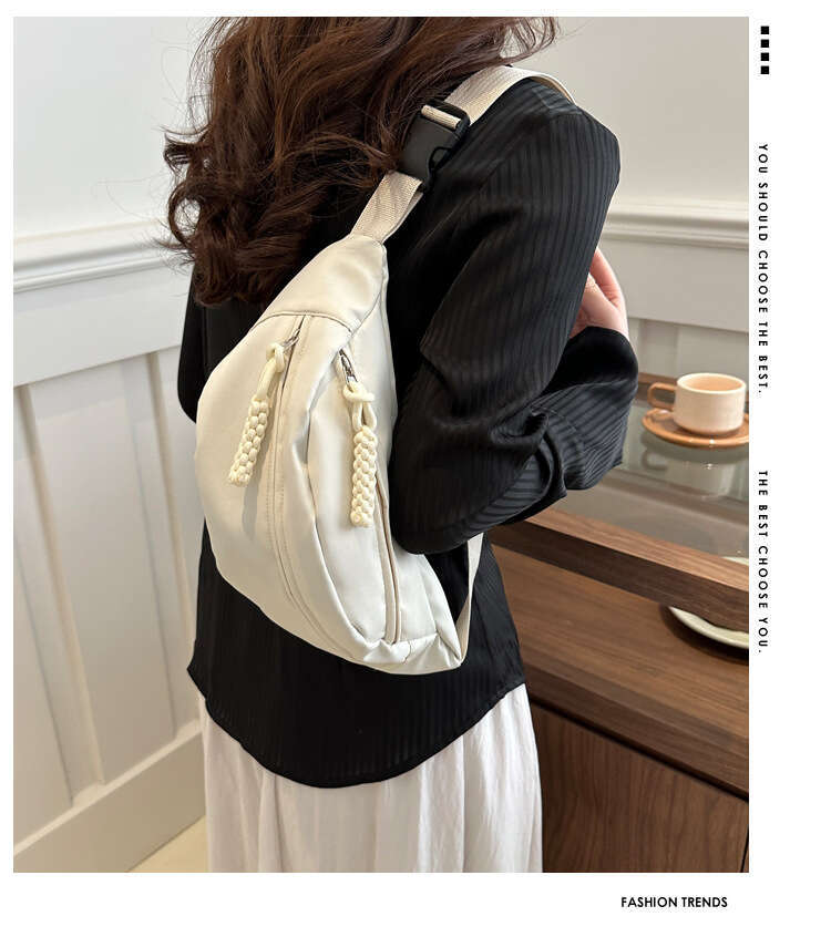 Waist Chest New Crossbody Korean Version, And Simple Nylon Fabric Dumpg Shoulder Bag, Foreign Trade, Fashionable Quality, Classic