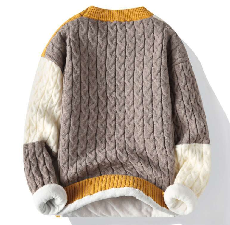 Designer Men's Sweater Hoodie Loose Knitted Sweater Woolen Sweater Women's Autumn/Winter Business Leisure Plush Sweater Knitted Sweater Hood
