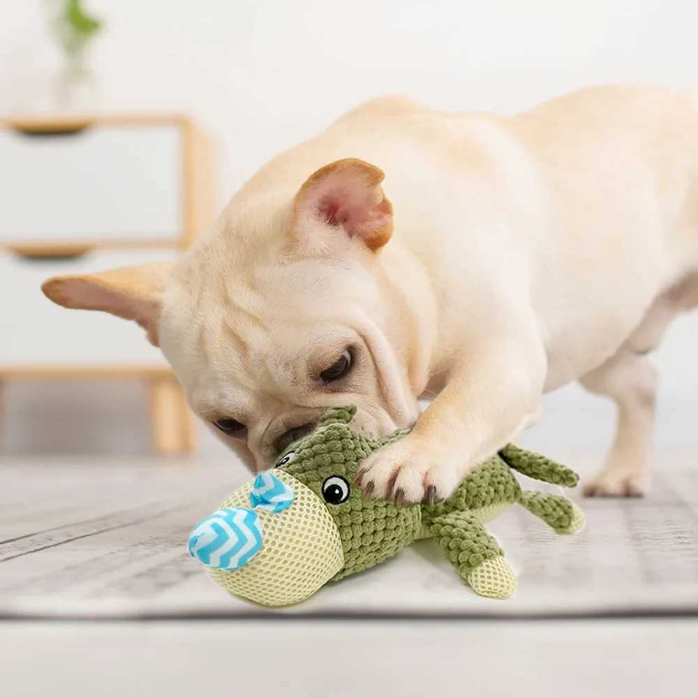 Pet plush toys cat sounds animal shapes puzzle toys bite resistant interactive pet dogs teeth cleaning chewing toys pet supplies X241213
