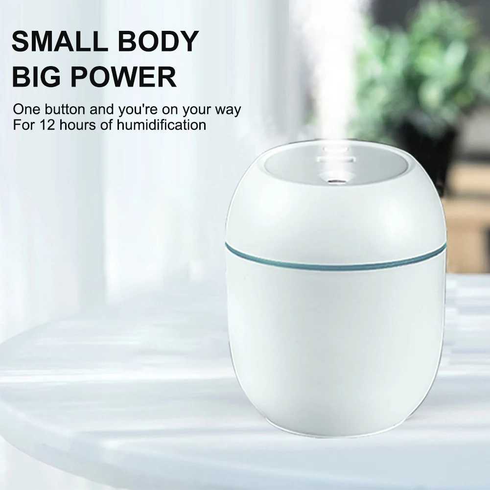 New 200ml Air Humidifier Car Aroma Diffuser Mini USB Essential Oil Diffuser Car Purifier Aroma Anion Mist Maker with LED LampXJ241213