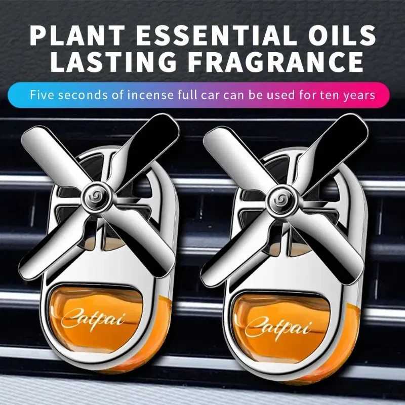 Solar Powered Car Air ener Heliter Propeller Scent Supplies Car Decoration Accessories Flavored Perfume DiffuserXJ241213