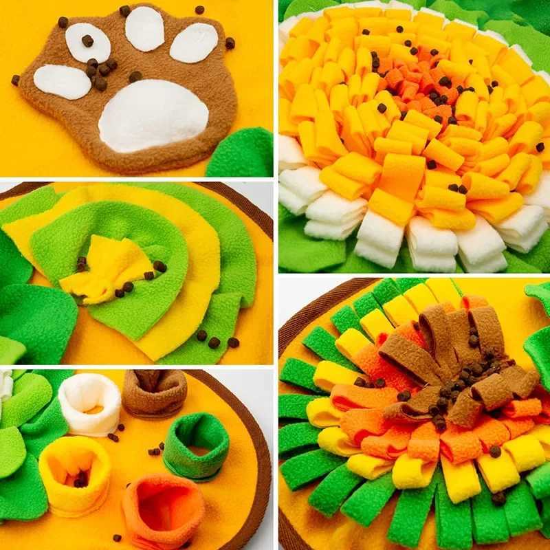 Pet sniffing mat training blanket interactive game toys dog feeding mat nose work puzzle stress relief X241213
