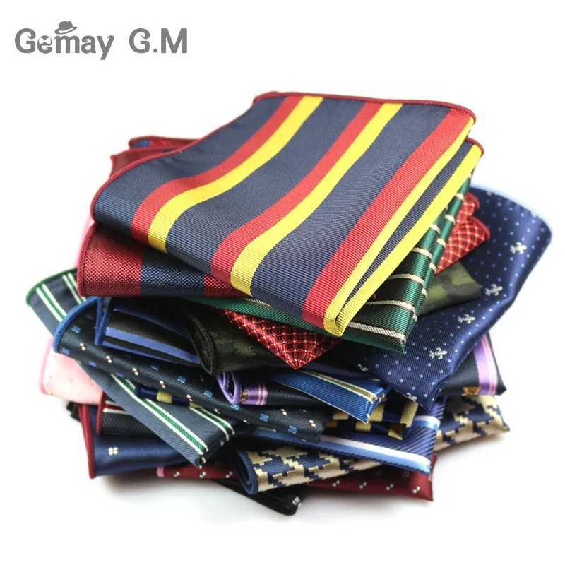 Mens set polyester handle head woven floral pocket square Hanji chest towel formal striped wedding pocket square Hanji W241213