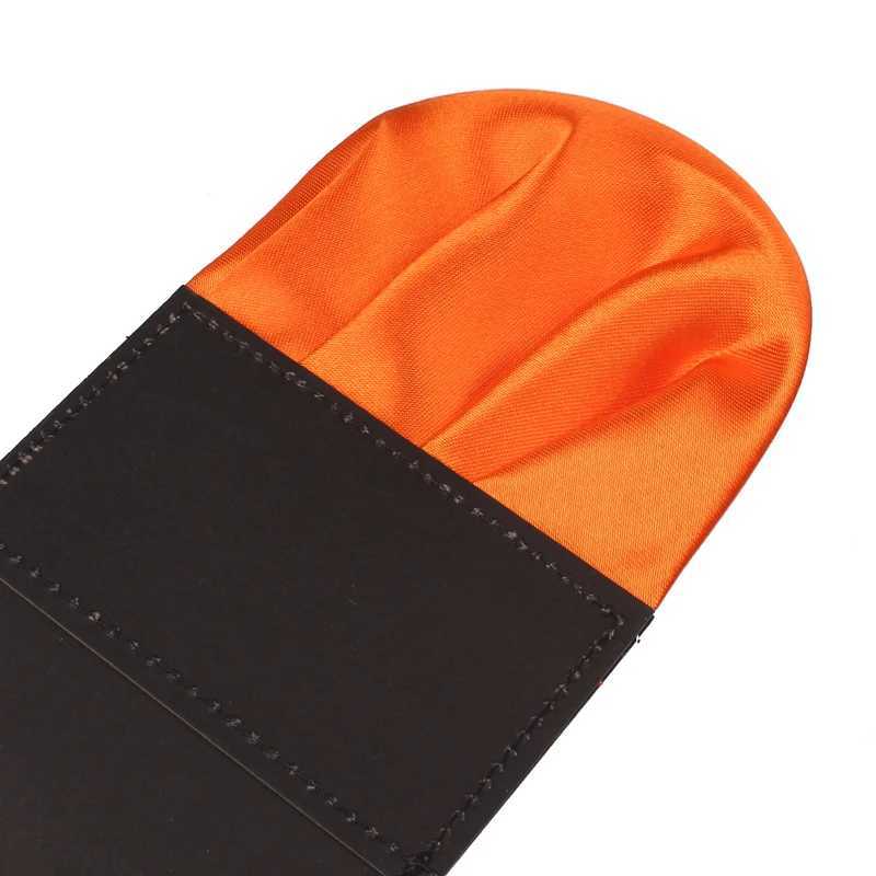 Fashionable solid silk satin handle candy color set pocket square mens business box towel Hanji set napkins Hanji W241213