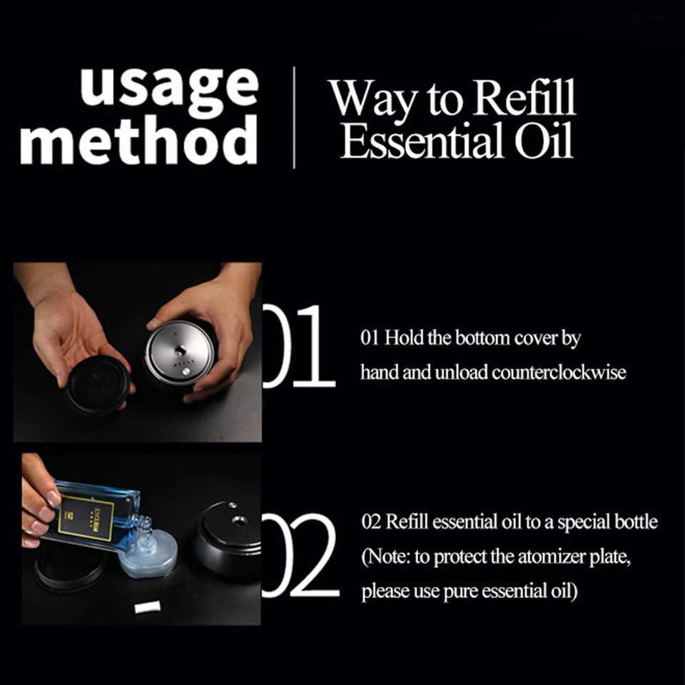 Car Fragrance Diffusers Intelligent Car Scents Aromas Mane Fragrance ener Diffusers For Auto Spray DeodorantXJ241213