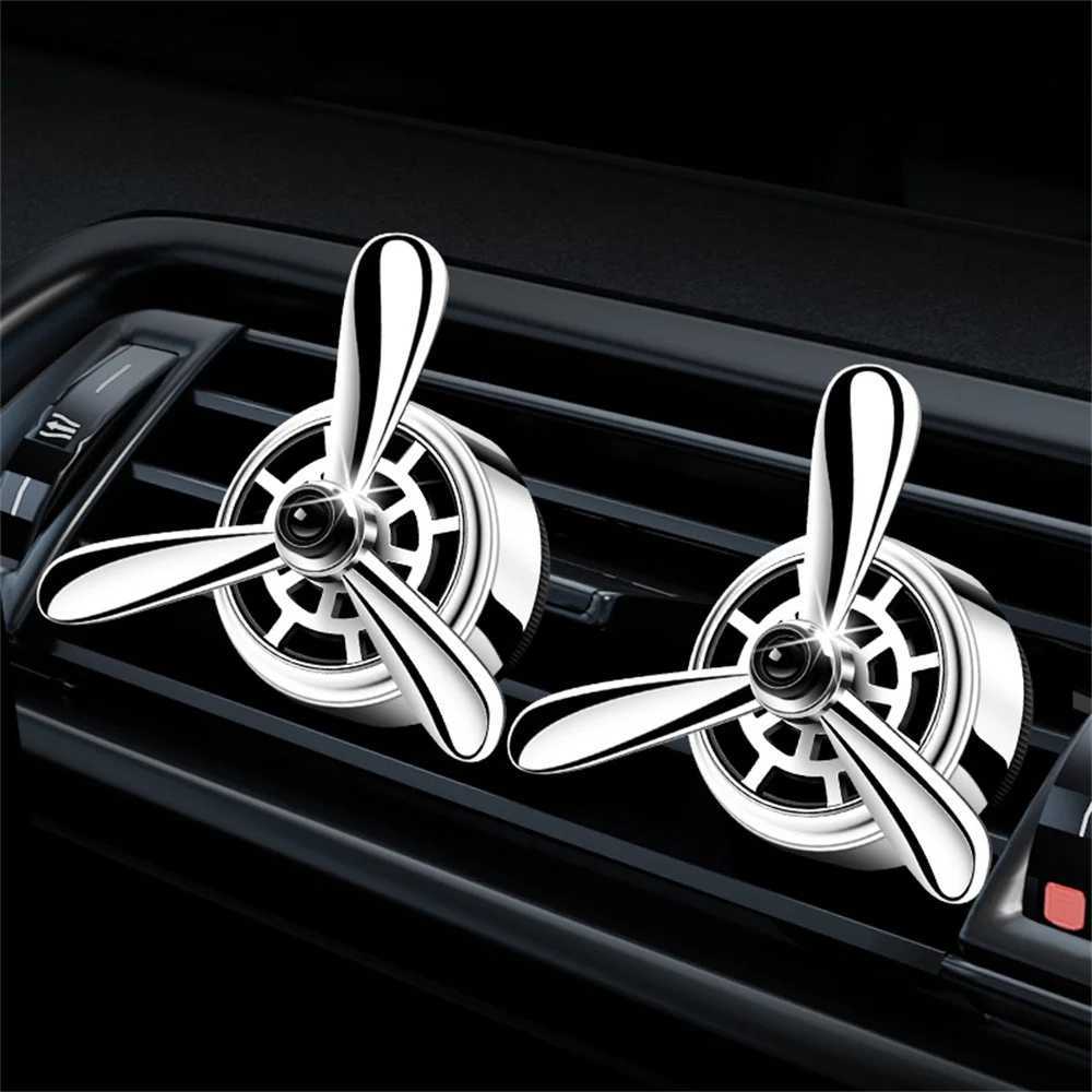 Propeller Car Air ener Mini Air Essential Oil Fragrance Diffuser Alloy Fanshaped Air Vent Clips Car Interior AccessoriesXJ241213