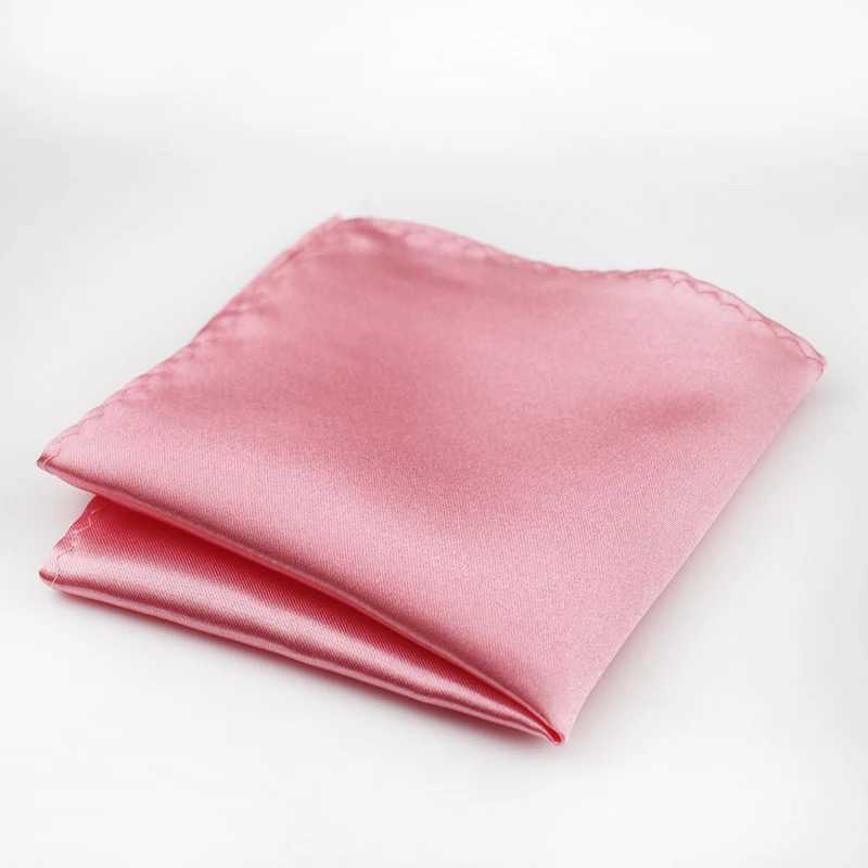 22CM Classic Mens Pocket Square Color Solid White Handle Korean Dress Chest Pocket Towel British Hanky Fashion W241213