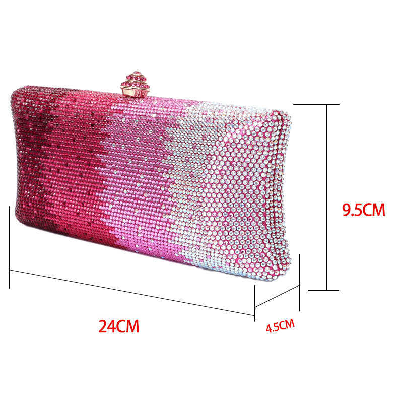 Clutch Bag Style Rhinestone Wedding Banquet Bag Crystal Stamping Diamond Womens One Shoulder Hand-held Evening Gown Women Tote Bag 240920