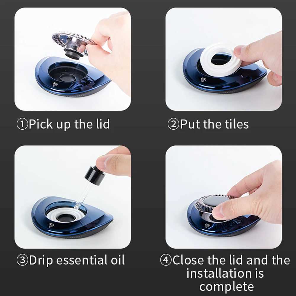 Solar Car Air ener Rotate Decoration Auto Flavoring Interior Accessories Perfume Diffuser Car Parking Number Plate SuppliesXJ241213