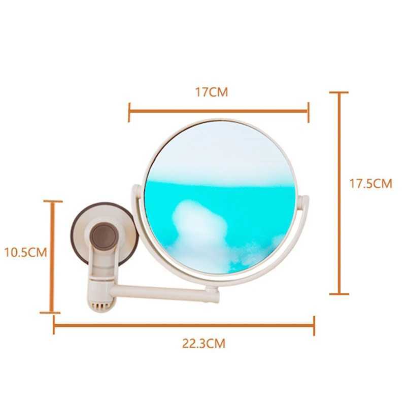 Bath Mirror Cosmetic Mirror 1X/3X Magnification Suction Cup Adjustable Makeup Mirror Double-Sided Bathroom MirrorXJ241213