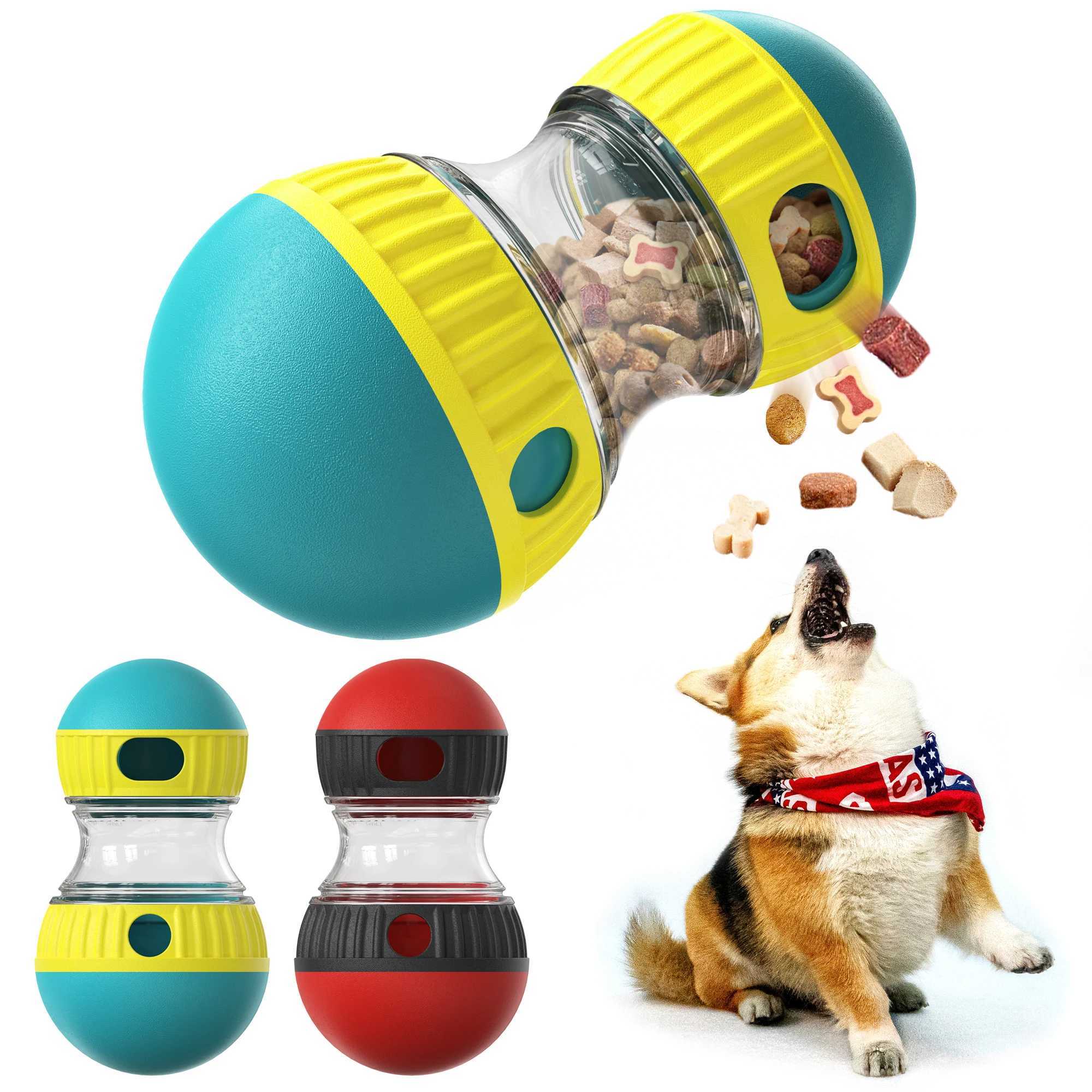 Dog puzzle toys with adjustable feeders interactive dog therapy distribution and a variety of toys to keep them busy with food puzzle balls X241213