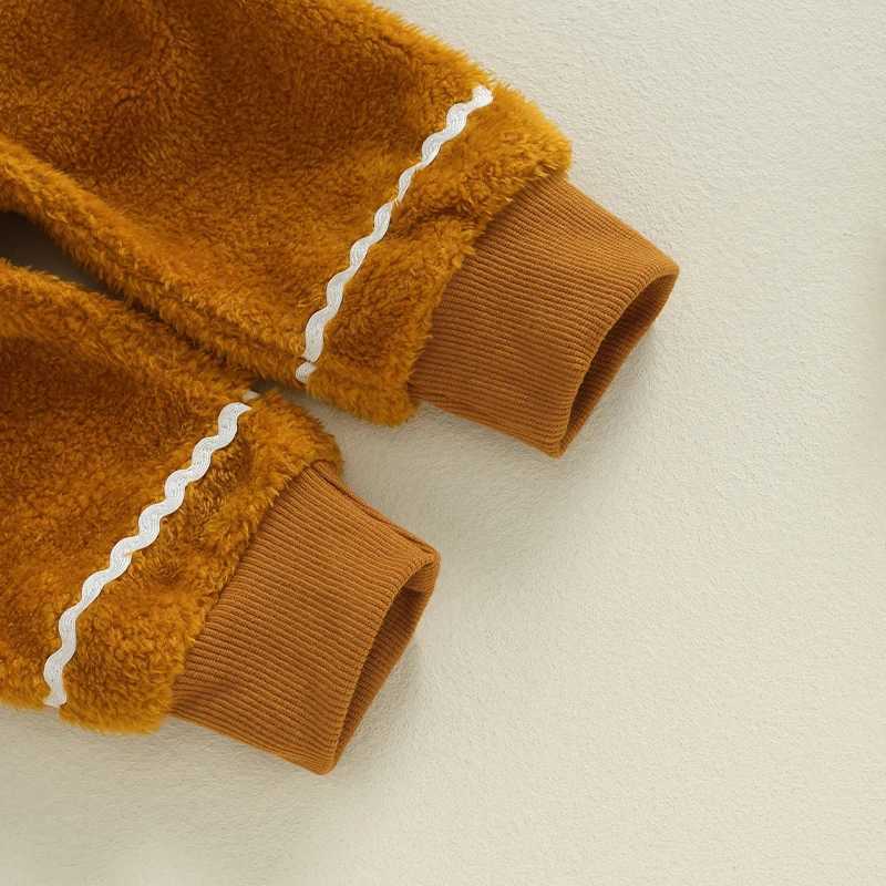 Gingerbread mens clothing baby boys and girls Halloween Christmas costumes hoodies sweatshirts fuzzy pants sets W241213