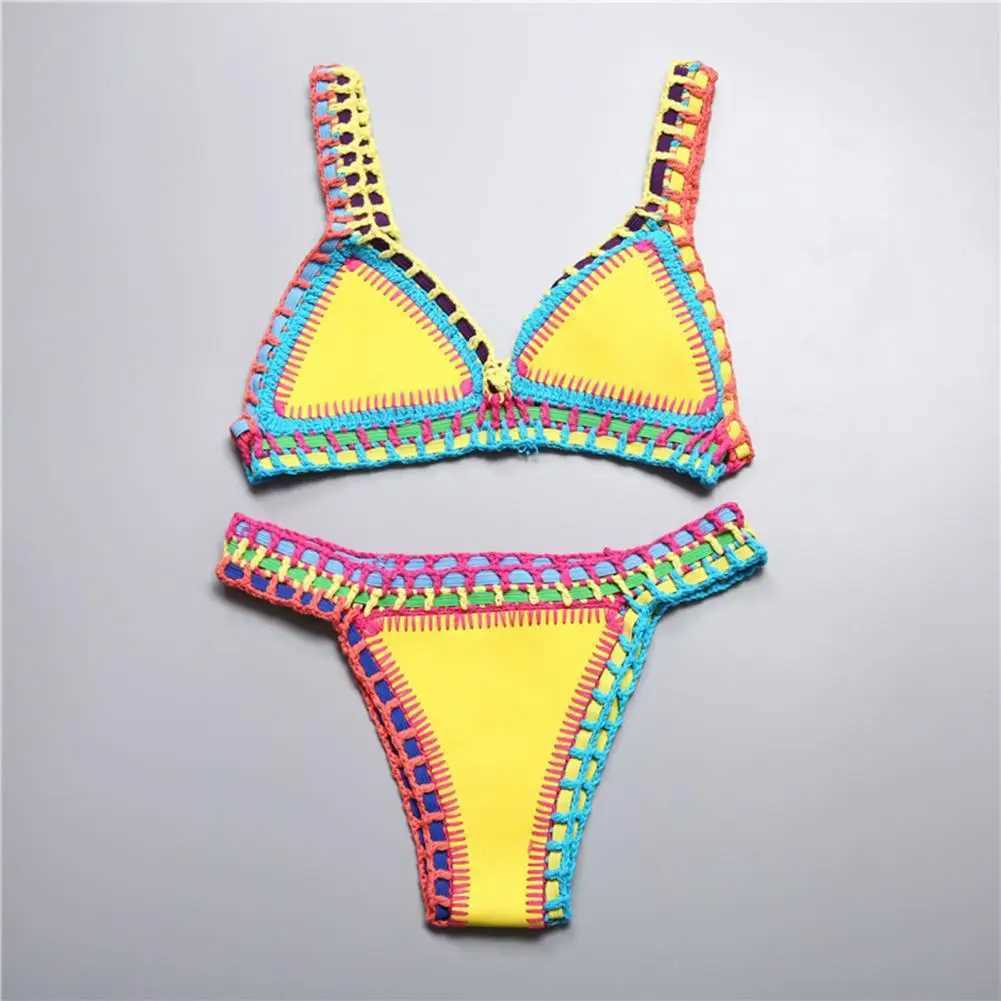 2 Pcs/Set Women Swimsuit Chic ss Summer Bikini Set Two-piece Summer SwimwearXJ241212