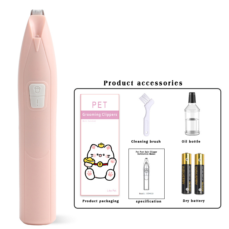 Paw Trimmer for Grooming, Cordless Electric Small Pet Grooming Clippers Hair Trimmer for Dogs Cats, Low Noise for Trimming Pet's