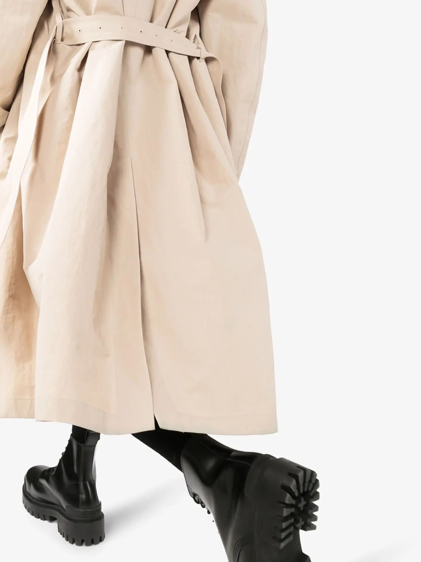 Mens Spring Autumn Windbreak Overcoat Long Trench Coats with Belt Male Pea Coat Men Double Breasted Peacoat 241213