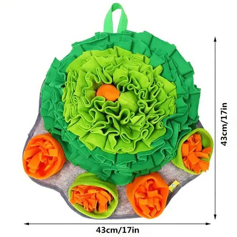 Pet Dog Snuffle Mat Nose Smell Training Sniffing Pad Dog Puzzle Toy Slow Feeding Bowl Food Dispenser Treats Pad Washable Dog toy X241213