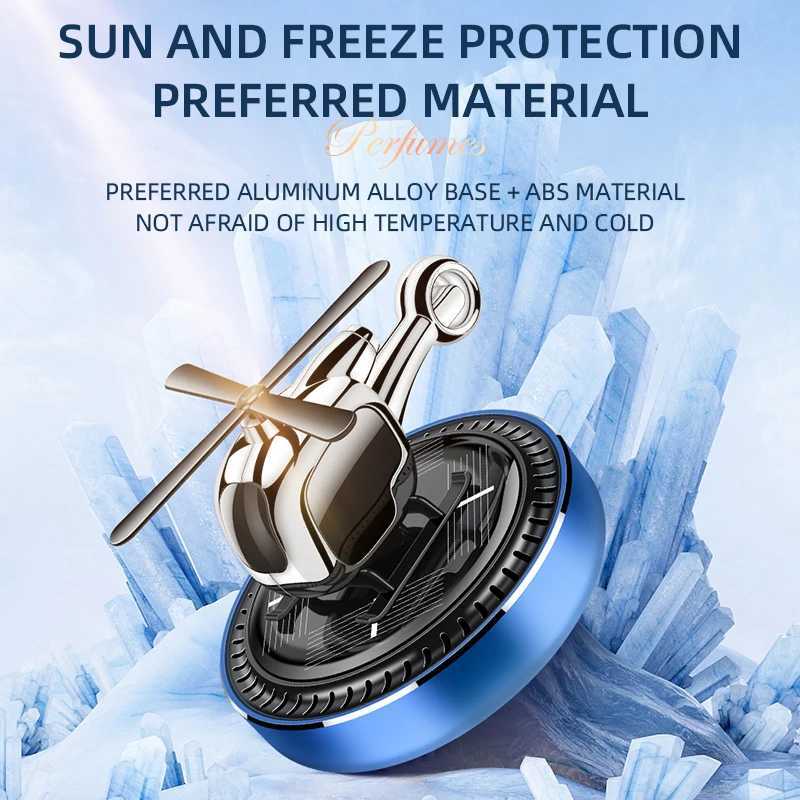 Solar Car Aroma Air ener Aircraft Perfume Diffuser Ornament Solar Automatic Rotating Heliter Fragrance 4 ColorXJ241213