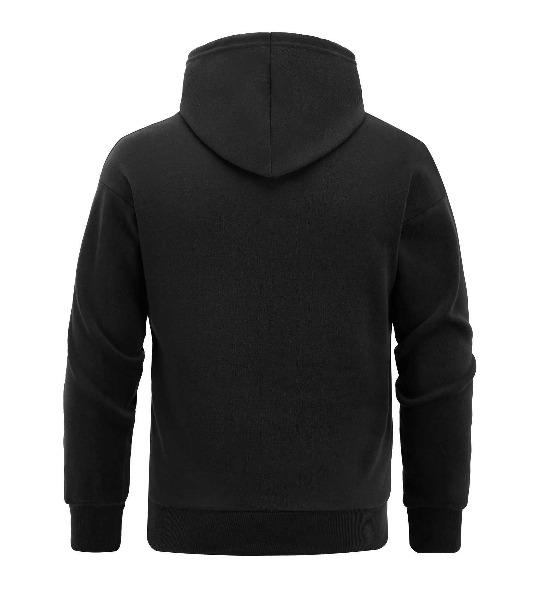 America Original Boston City Letter Print Men Hoodie Fur-liner Pullover Black Loose Fleece Hoodies Man Hoody Casual Clothing W241213