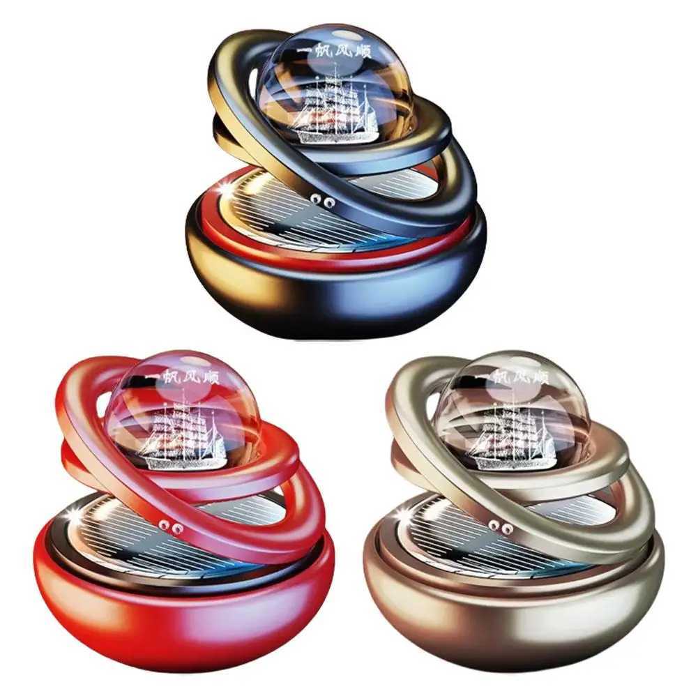 Solar Car Air ener Rotating Aroma Diffusing Car Interior Air ener Perfume Fragrance Mist AccessoriesXJ241213