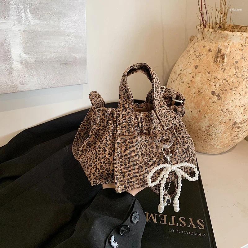 2025 NEW Totes CANVAS Leopard Print High Quality Shoulder Bag Large Capacity NO Zipper Fashionable Handbag Soft Commuting Crossbody zhanyishengli