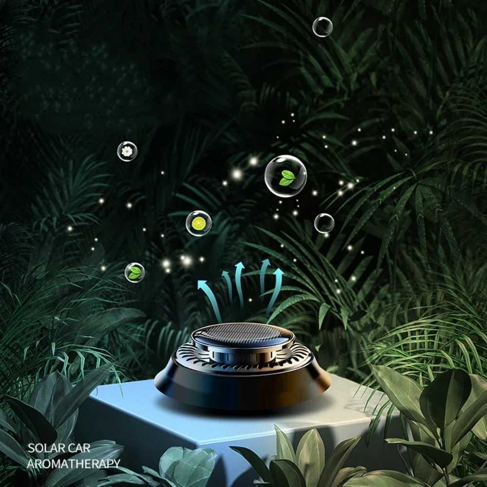Solar Powered Car Rotating Aroma Car Air ener Fragrance Car Ornament Car Diffusers for Essential Oil Car AccessoriesXJ241213