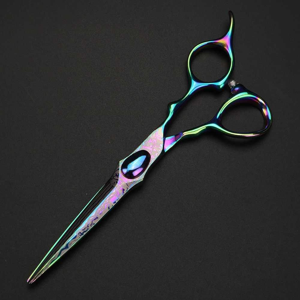 New Arrival Color professional hair clippers hair clippers scissors and thin scissors Japanese 440C steel scissors Z241213
