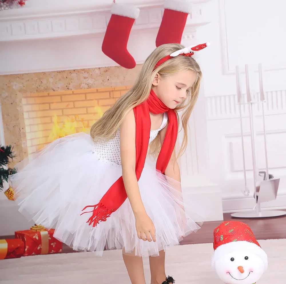 Childrens Christmas costumes childrens Christmas snowmen play costumes girls frozen snow storage dance costumes W241213