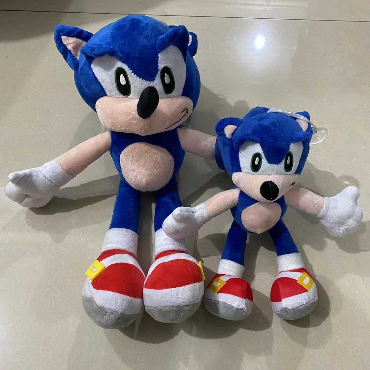 Plush Dolls Large quantity discount animation film sonic hedgehog super sonic plush toy doll