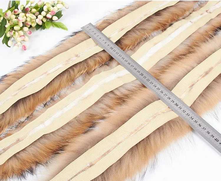 Scarves Wraps 2023 Real Raccoon Fur Collar 11cm Width Women Men Kids Children Boys Girls Fur Scarf Jackets Hooded Trim No Lining Natural Fur H241213