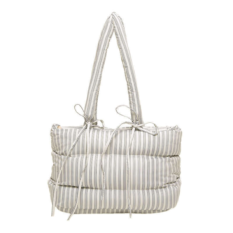 Super popular niche cotton tote women's autumn and winter work commuting one shoulder armpit bag 2024 new casual versatile fashion clothing