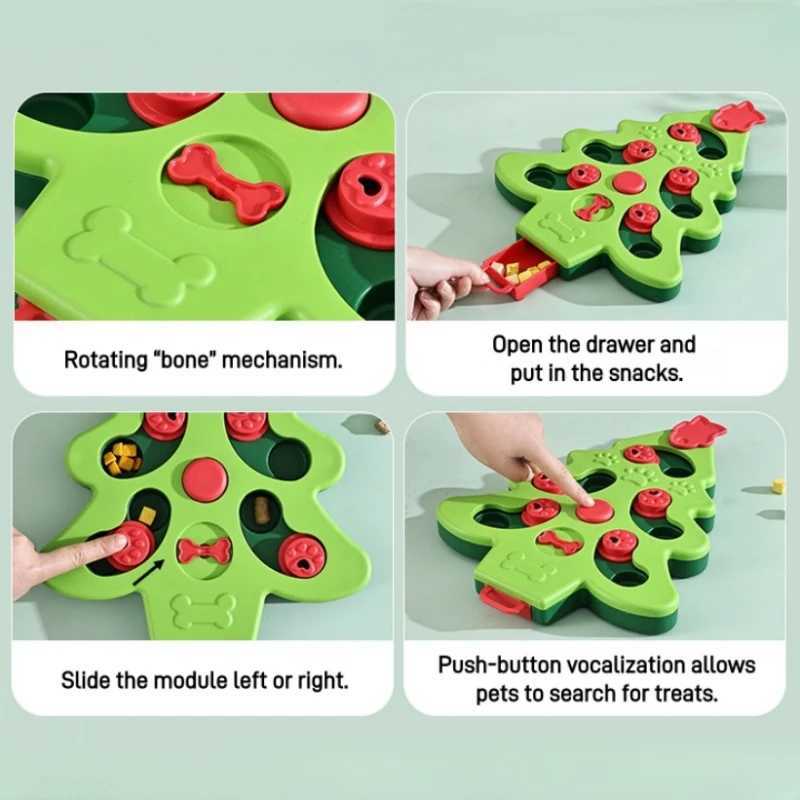 Pet sniffing puzzle toy high-quality interactive and durable slow food tray for dogs anti slip pet food dispenser X241213
