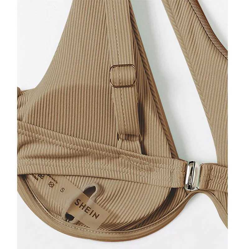 Sexy Bikinis Swimsuits Cut Out Womens Swimwear 2023 One Shoulder Biquini High Cut Bathing Suits Push Up Beach Bikini SetXJ241212
