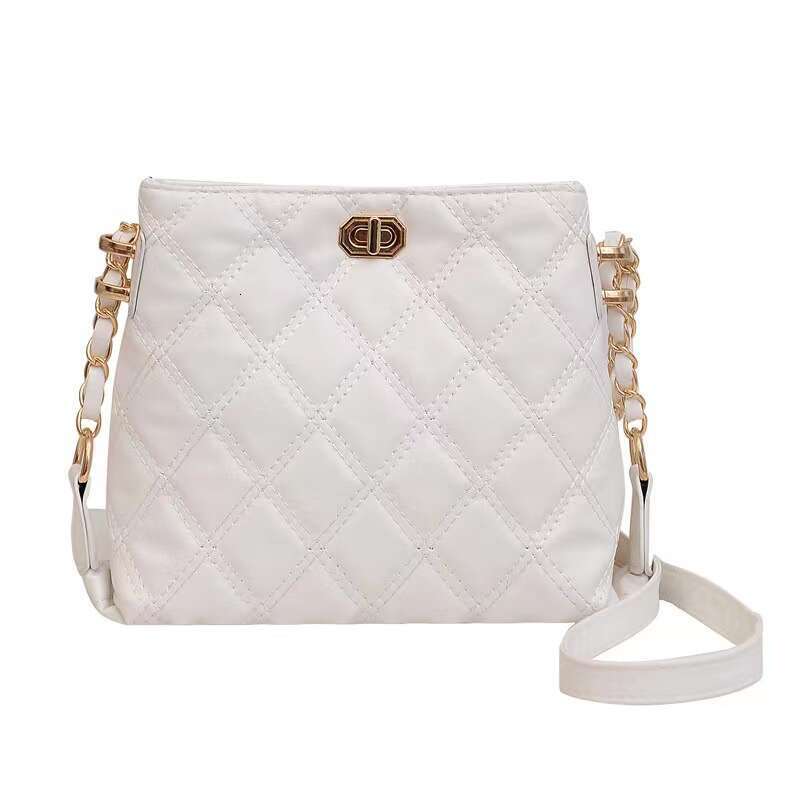 Chain Dia Grid Crossbody New Korean Style Trendy Shoulder Women's Simple And Versatile Mini Phone Bag, Fashionable Quality, Classic