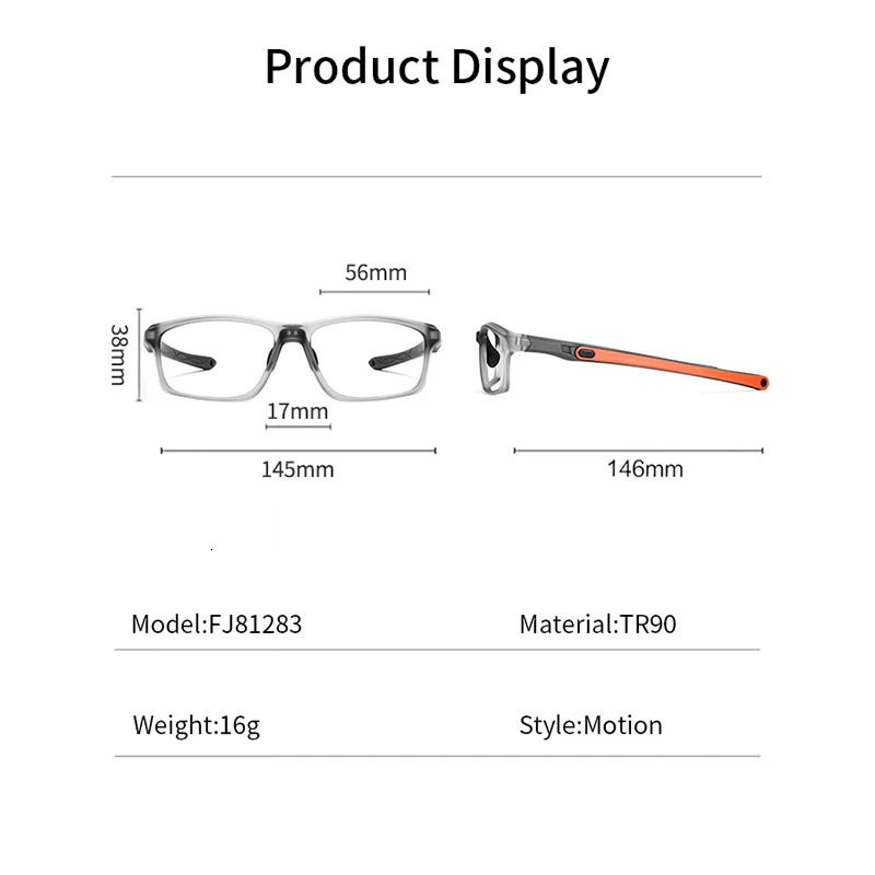 Cycling Glasses Men Sports Eyeglasses Mountain Climbing Bicycle Tennis Protective Goggles Large Frame Eyewear FJ81283 241213