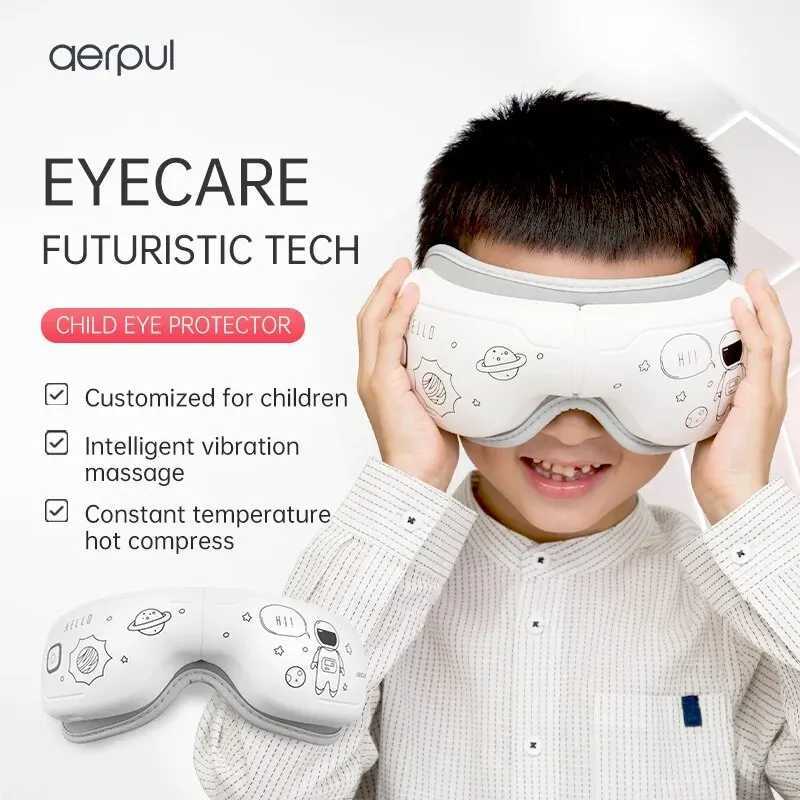 Smart Eye Massager Constant Temperature Hot Pressing Vibration Press Relieves Fatigue Graffiti Appearance Childrens Gift W241213