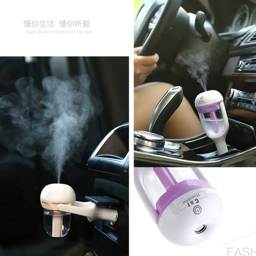 Mini Car Air Humidifier Steam Air Purifier Aroma Diffuser Essential Oil Aroma Diffuser Auto Mist Maker Sprayer For CarXJ241213