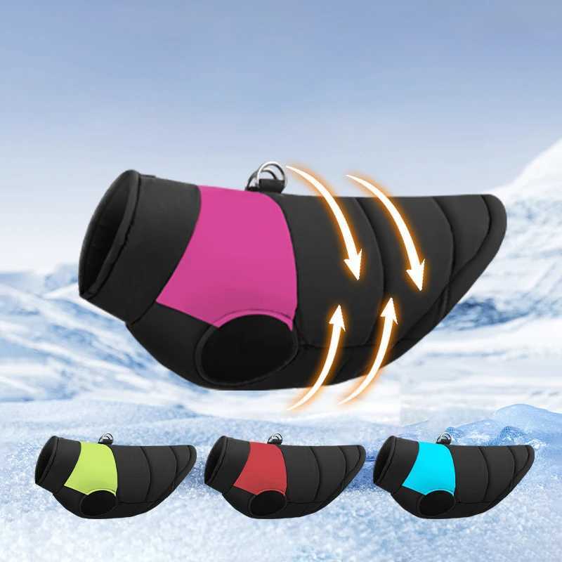 Pet waterproof large dog vest cat puppy ski jacket winter warm dog clothing waterproof pet vest zipper jacket Y241212