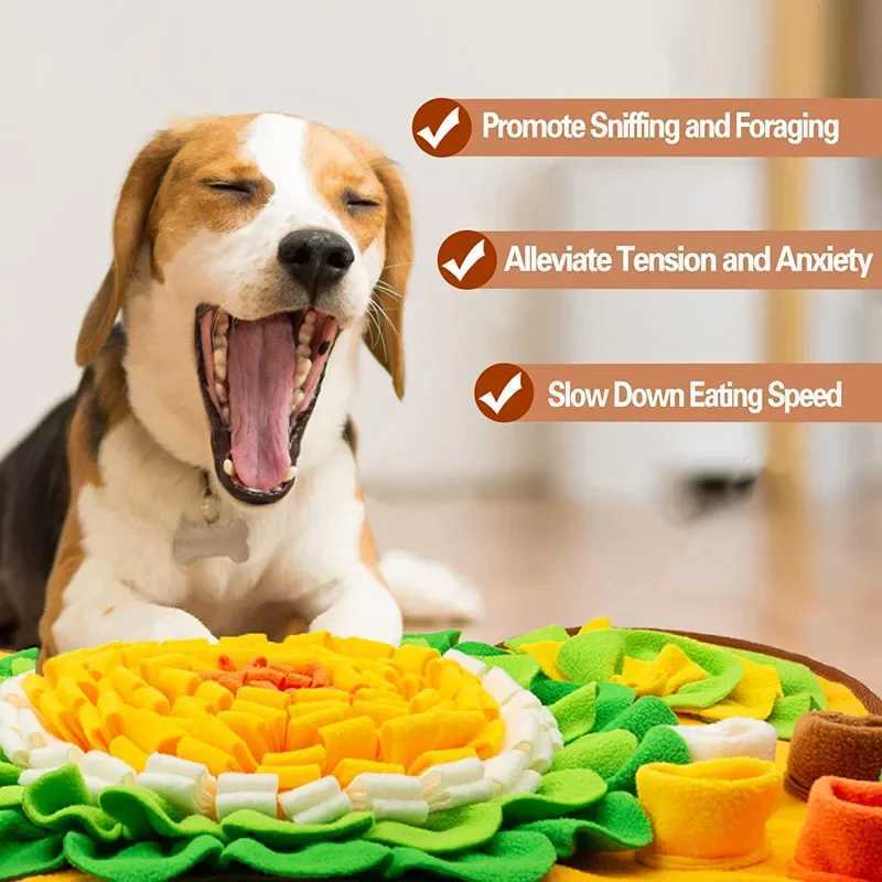 Pet sniffing mat training blanket interactive game toys dog feeding mat nose work puzzle stress relief X241213