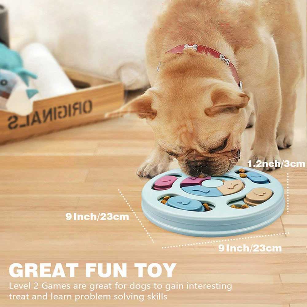 Dog puzzle toy slow feeder interactive increases puppy IQ food dispenser slow food pet dog training game pet toy X241213
