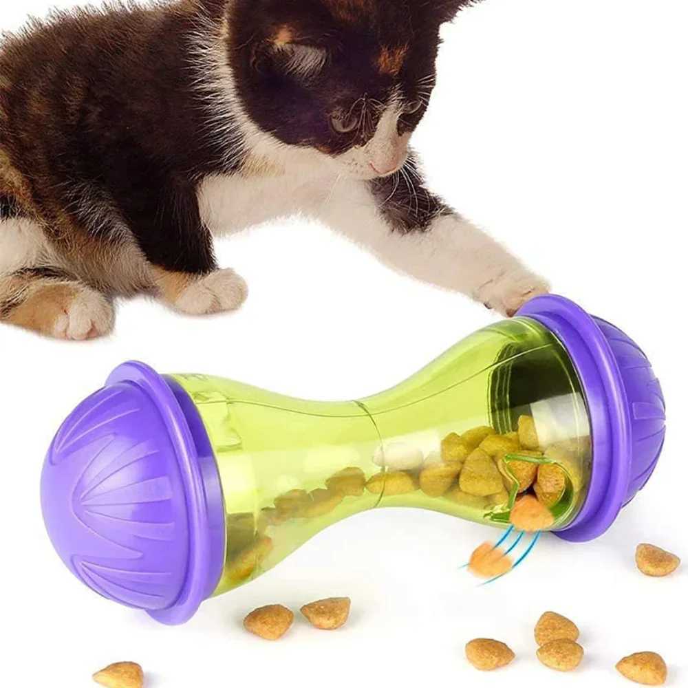 Cat toys interactive dogs cats mice food rollers cat toys food feeders puppy leaks food dispensers puzzle cats slow food ball toys X241213