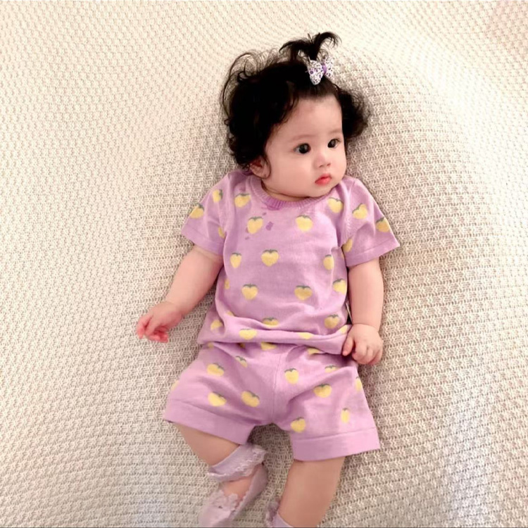 Lightweight Baby Tops and Pants Set - Ideal for Warm Weather in Spring and Summer