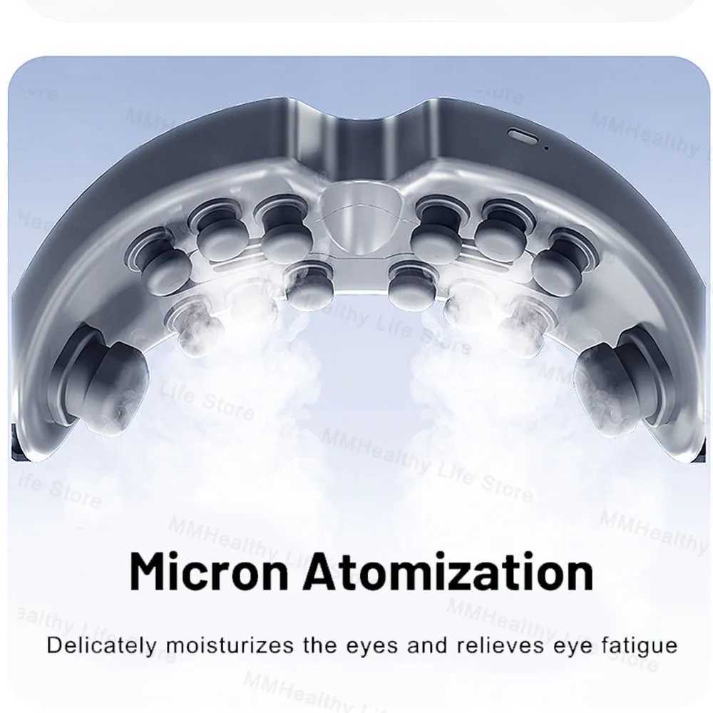 Electric Steam Eye Massager Vibration Atomization Eye Massager Kneading Massage Eyes Bluetooth Relieve Eye Fatigue Massage Relax W241213