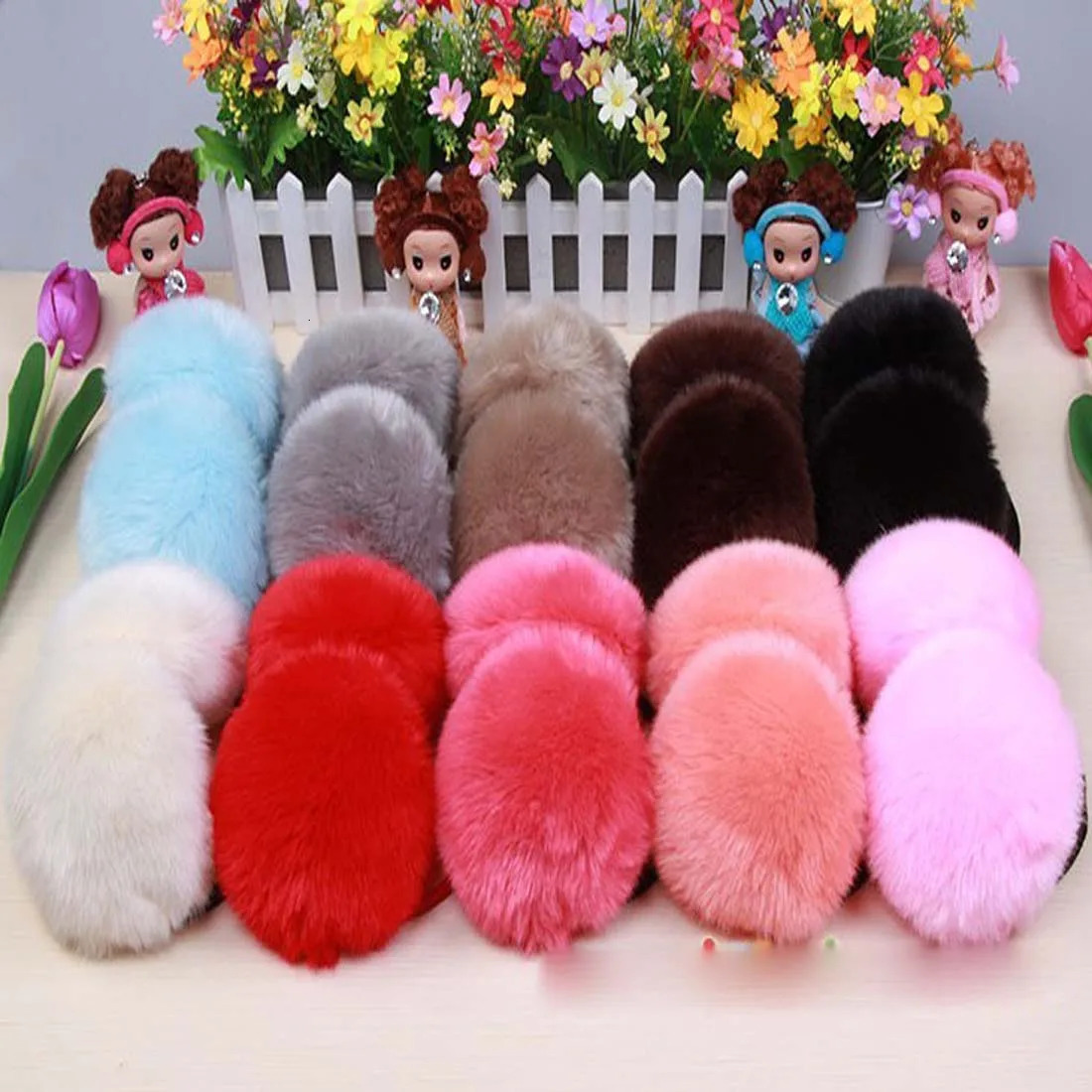 Winter Earrings Warm Plush Warm Earrings for Boys and Girls Outdoor Earrings Rabbit Hair Cute Earrings Selling 241211